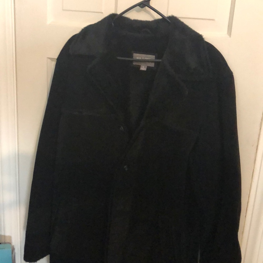 Black leather jacket